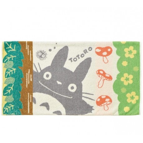 Funda de almohada Mi Vecino Totoro con setas y flores