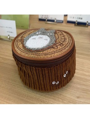 Monedero redondo de Totoro con diseño de tronco y poliéster