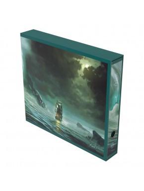 Album'n'Case con ilustración de barco en el mar.