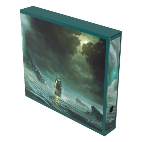 Album'n'Case con ilustración de barco en el mar.