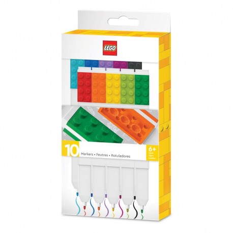 Boîte de 10 marqueurs LEGO colorés