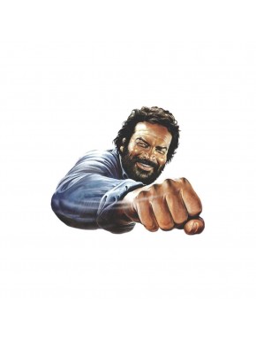Placa de chapa 3D de Bud Spencer con puño extendido