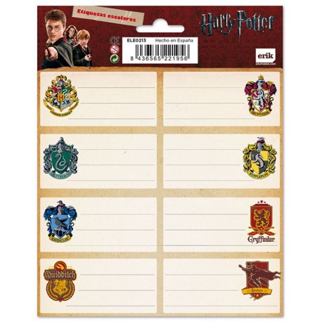 Set etiquetas Harry Potter