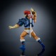 Figura articulada de Lion-O con espada y escudo.