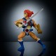 Figura articulada de Lion-O con espada y escudo.