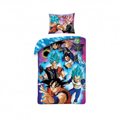 housse de couette Dragon Ball avec Goku et Vegeta