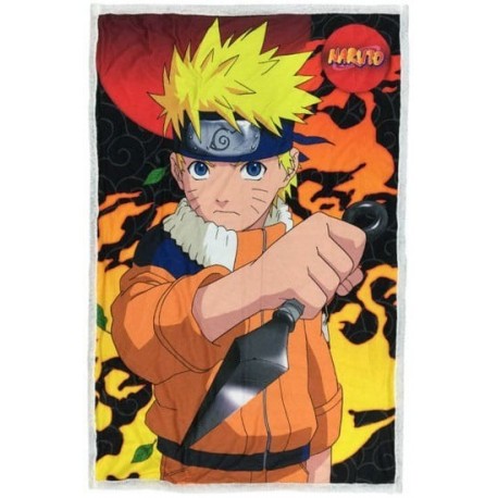 Plaid polaire Naruto coloré
