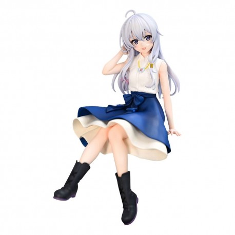 Estatua de PVC de Elaina con falda azul de 14 cm