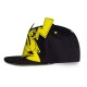 Boné de beisebol Pikachu Pokémon em preto e amarelo