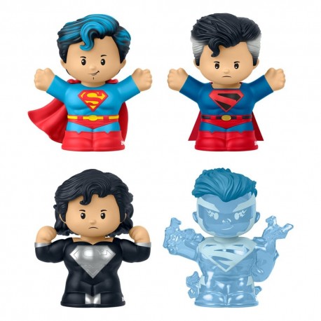 Quatre figurines de Superman Fisher-Price