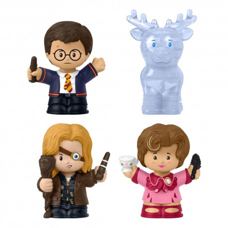 Ensemble de 4 mini figurines Harry Potter.