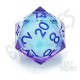 Dados D20 CritStones Liquid Core Moonlight Mystery 3 cm