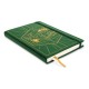 Cuaderno verde Dungeons & Dragons 5e con grabado dorado