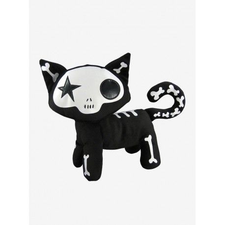 Peluche Emily the Strange Mystery de 20 cm con diseño esquelético
