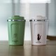 Tasse en acier inoxydable rose avec design de chat, 350 ml