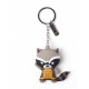 Key chain rubber 3D Rocket Raccoon