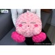 Peluche de Kirby Sleepy Snuggle Version de 34 cm, rosa suave