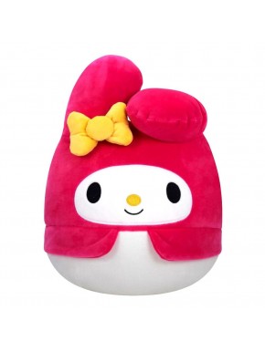 Peluche My Melody con lazo amarillo y traje rosa