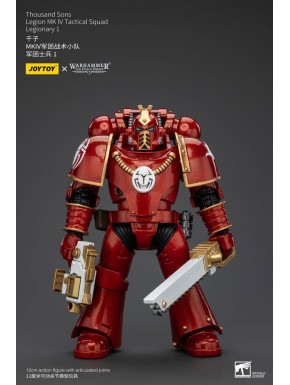 Figurine articulée Warhammer 12 cm rouge et or