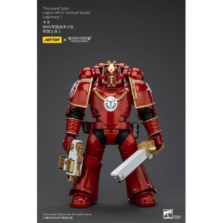 Figura articulada Warhammer 12 cm rojo y dorado