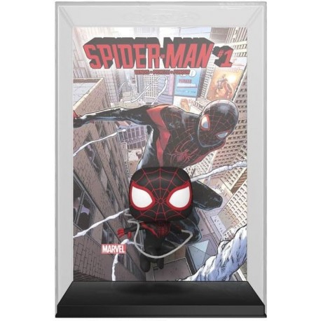 Figura de vinilo Spider-Man POP! Comic Cover enmarcada