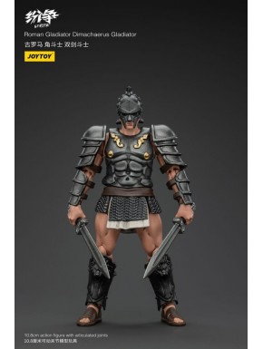 Figurine articulée Gladiateur Romain Dimachaerus avec épées et armure