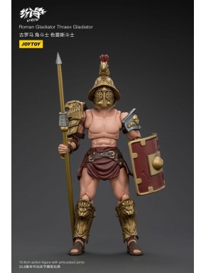 Figurine articulée de gladiateur romain Thraex de 11 cm
