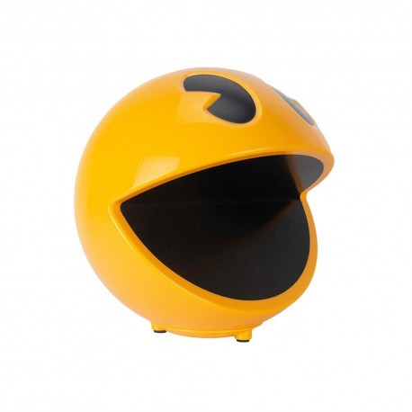 Lámpara 3D LED Pac-Man iluminada sobre mesa