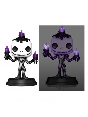 Figura de Vinilo Jack Skellington 15 cm con velas moradas