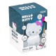 Luminária Hello Kitty com laço rosa iluminada