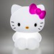 Luminária Hello Kitty com laço rosa iluminada