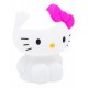 Luminária Hello Kitty com laço rosa iluminada