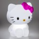Luminária Hello Kitty com laço rosa iluminada