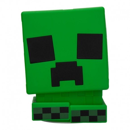 Lámpara verde Squishy Glo Creeper de Minecraft con luz USB