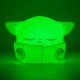 Luminária verde Grogu Star Wars Mandalorian.