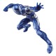 Figura de Spider-Man traje Anti-Venom en azul y blanco.