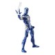Figura de Spider-Man traje Anti-Venom en azul y blanco.