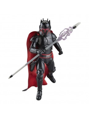 Figura Moff Gideon con armadura y capa roja.