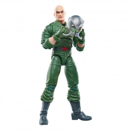 Figurine de Professor X en costume vert avec casque