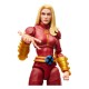 Figurine Husk 15 cm Marvel Legends en tenue rouge et or.