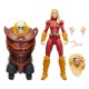 Figurine Husk 15 cm Marvel Legends en tenue rouge et or.