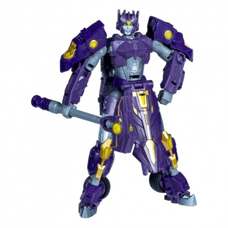 Figurine d'action Solus Prime en violet avec marteau.