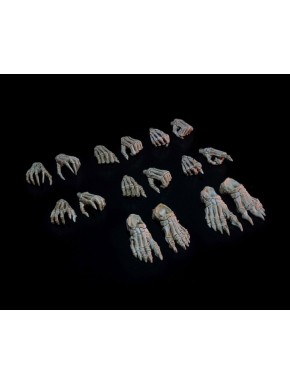 Accesorios esqueléticos de manos y pies Mythic Legions