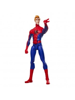 Figura Peter Parker Marvel Legends com traje vermelho e azul.