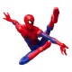 Figurine Peter Parker Marvel Legends en costume rouge et bleu.