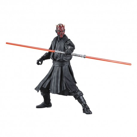 Figurine de Darth Maul avec sabre laser.