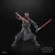 Figurine de Darth Maul avec sabre laser.
