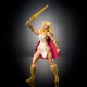 Figura articulada de She-Ra con accesorios dorados.