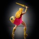 Figura articulada de She-Ra con accesorios dorados.