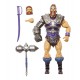 Figurine articulée de Fisto avec accessoires.